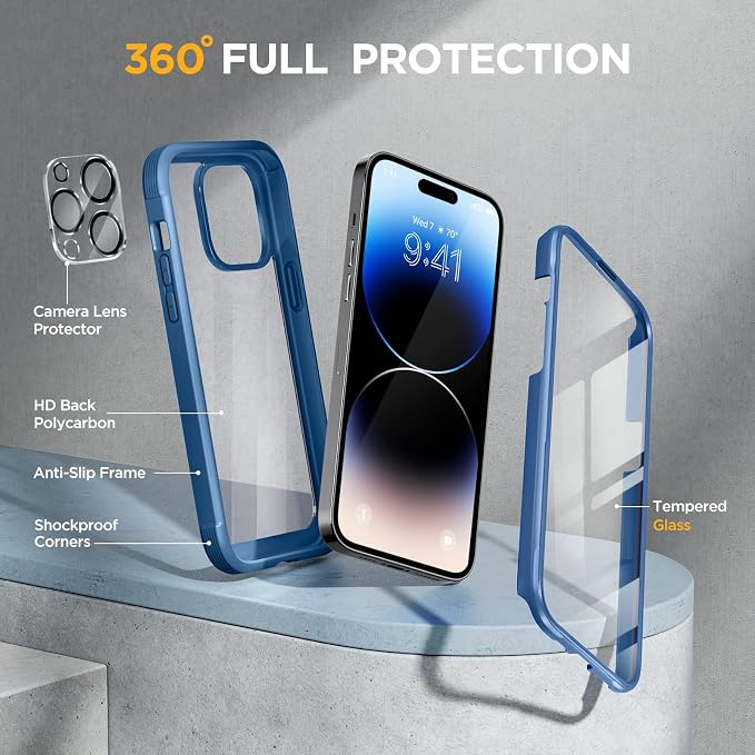 Miracase Glass Series Designed for iPhone 14 Pro Max Case 6.7 Inch, Upgrade - Image 2