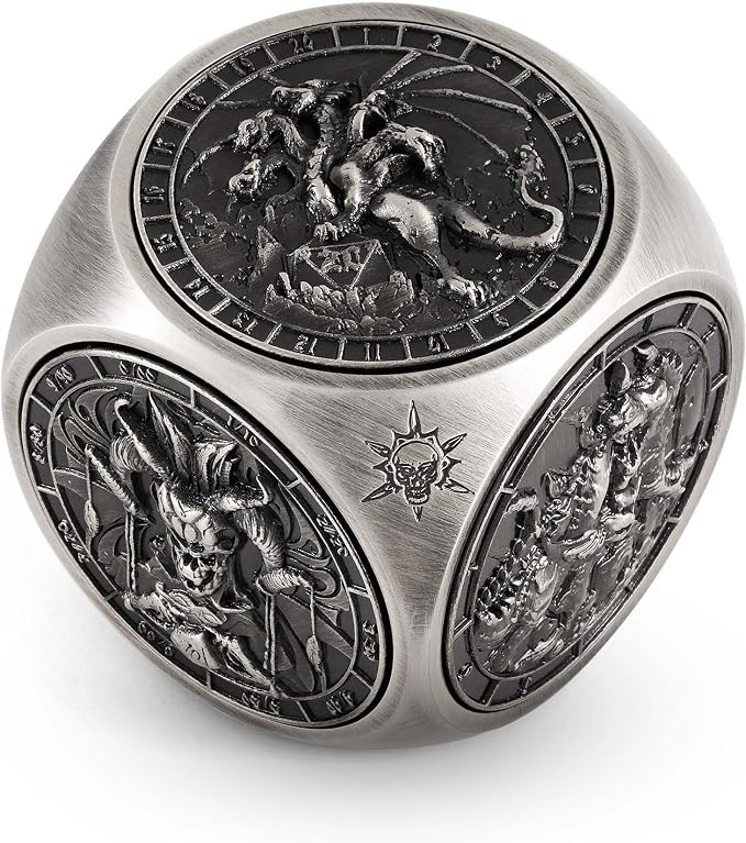 Kabinka Spinner Dice for 7 in 1 DND Dice Set, Unique Metal Dice for Dungeons by Kabinka