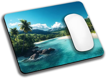 Aesthetic Beach Landscape Mouse Pads by EASTSMOOTH
