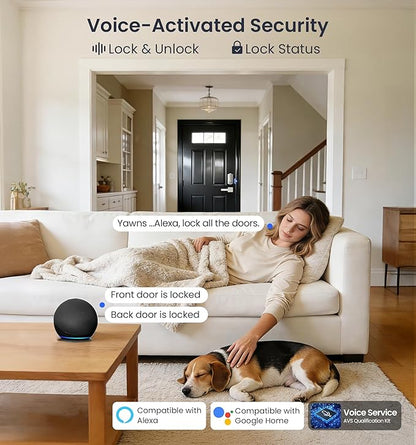 Veise VE012W Built-in WiFi Fingerprint Smart Lock, App Remote Control, - Image 5