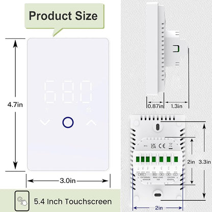 MAXKOSKO 2Pcs WiFi Smart Thermostat - Image 3