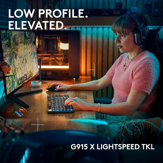Logitech G915 X Lightspeed TKL Wireless Mechanical Gaming Keyboard, Double-Shot - Image 2