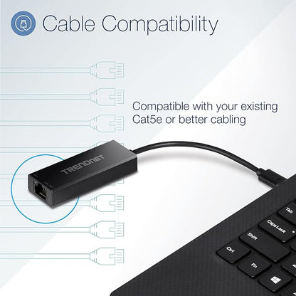 TRENDnet USB-C 3.1 to 2.5GBASE-T Ethernet Adapter, NDAA & TAA Compliant - Image 8