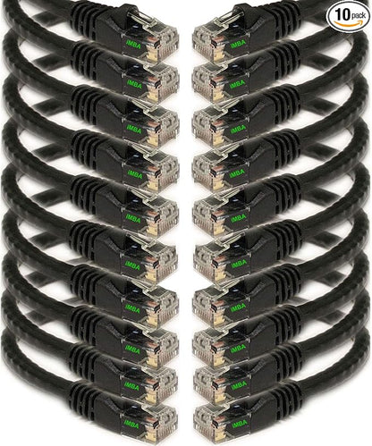 iMBAPrice 15' Cat5e Network Ethernet Patch Cable, 10 Pack by iMBAPrice