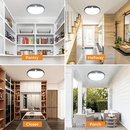 slochi 2Pack Motion Sensor Light Indoor Wired, 12 Inch 3000K/4000K/6500K Closet - Image 5