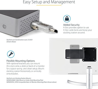 StarTech.com USB-C Quad Monitor Docking Station - Image 8