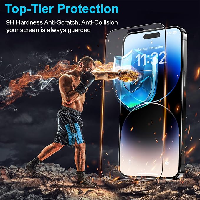 Mothca 2 Pack Matte Glass Screen Protector - Image 6