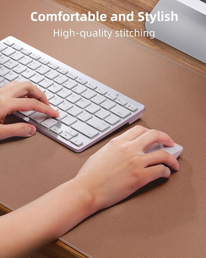 Leather Desk Pad Protector, Desk Mat, Large Mouse Pad, Non-Slip Desk Pad - Image 3