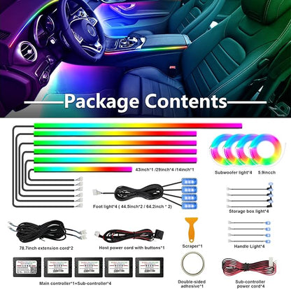 Dreamcolor Acrylic Car Interior Led Kit, Car Accessories 22 in 1 RGB Car - Image 5