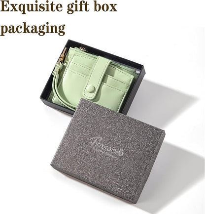 Keychain Wallet Wristlet Small Credit Card Holder Bracelet Key Chain Purse - Image 5