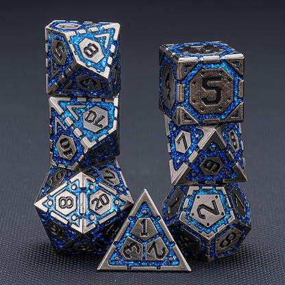 DND Metal Dice Set, Polyhedral Dice Set - Image 4