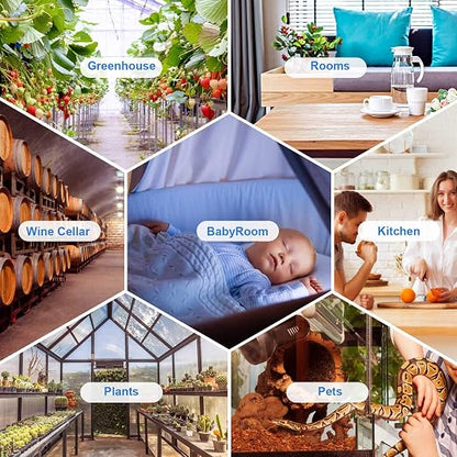Inkbird Smart Thermometer, Freezer Wireless Thermometer Bluetooth Temperature - Image 4