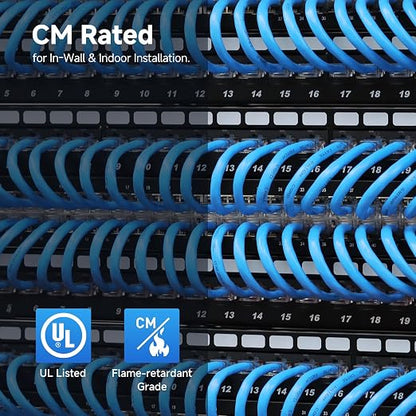 Cable Matters 10Gbps in-Wall Rated 23AWG Bare Copper Shielded Cat 6A Cable - - Image 7