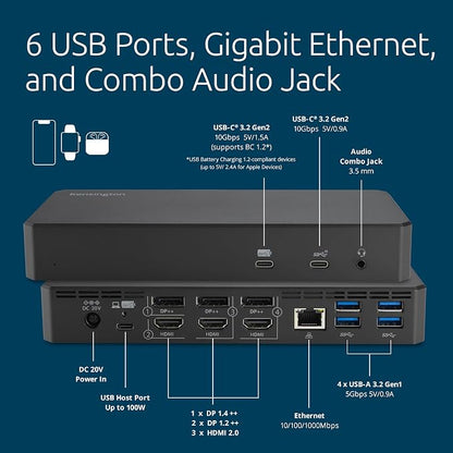 Kensington DisplayLink 4K Docking Station, Triple 4K - Image 3