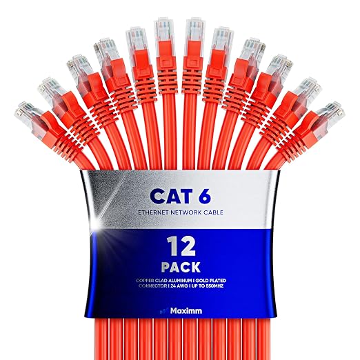 Maximm Cat 6 Ethernet Cable 50 ft by MaximmCable
