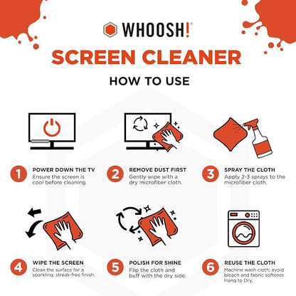 WHOOSH! Screen Shine Pro 16.9 fl oz Refillable Screen Cleaner - Image 7