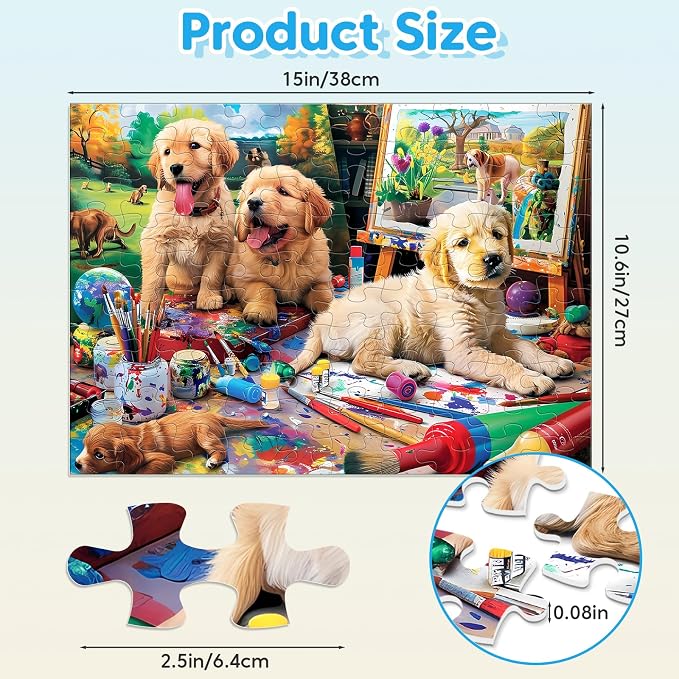4-Pack 100 Piece Puzzles for Kids Ages 4-6 - Image 6