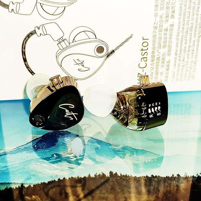 KZ Castor in Ear Monitor Headphones, HiFi Improved Bass Earphone Sound Tunable - Image 3