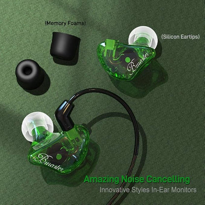 BASN in-Ear Monitors, Bmaster Triple Driver HiFi Stereo Noise-Isolating in-Ear - Image 5