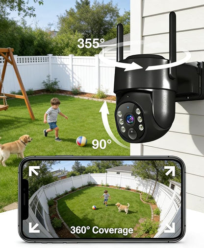2K Security Cameras Wireless Outdoor, 5GHz WiFi Solar Camera Outdoor Wireless - Image 4