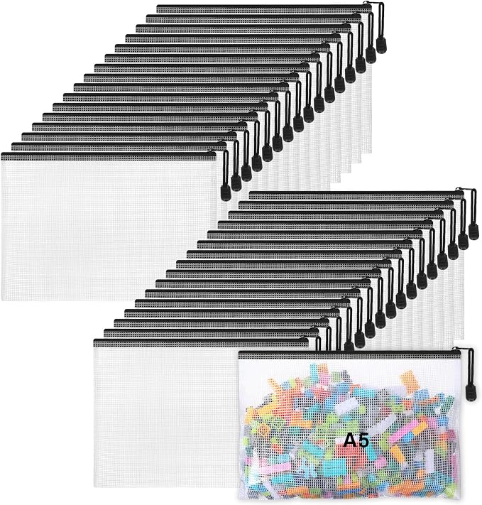 Jetec 32 Pcs Mesh Zipper Bags Toy Storage Bikini Organizer Bag Bolsas Para by Jetec