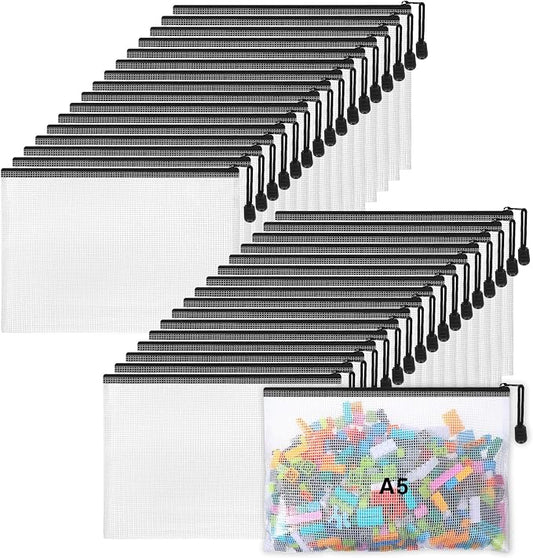 Jetec 32 Pcs Mesh Zipper Bags Toy Storage Bikini Organizer Bag Bolsas Para by Jetec