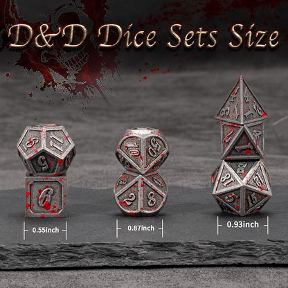 D&D Dice, DND Dice Set for Dungeons and Dragons, D20 Metal Dice for Gaming Dice - Image 5