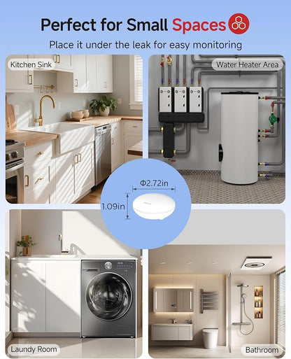 Heiman Water Leak detectors for Home, Water Sensor Alarm Leak Detector - Image 6