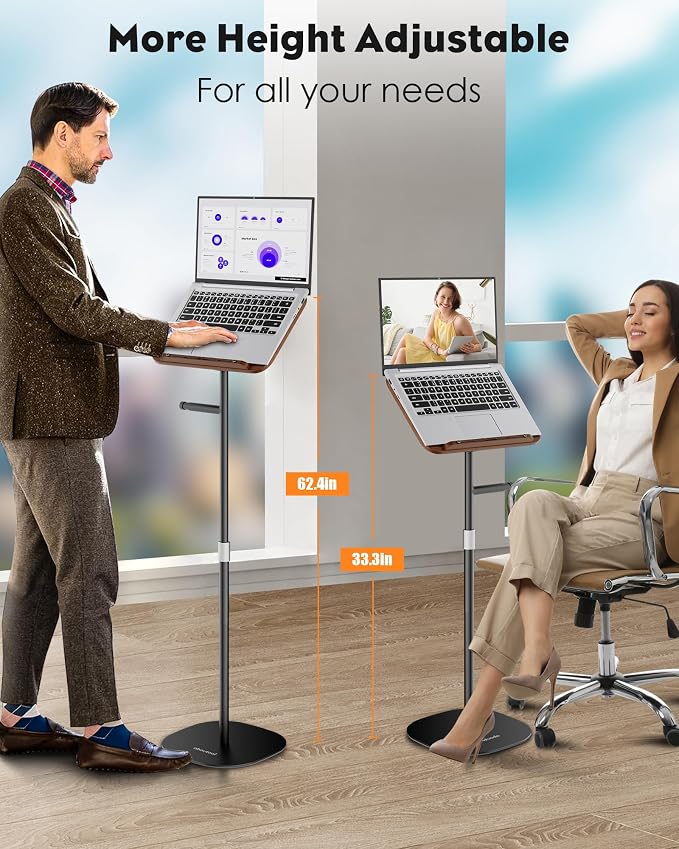2 in 1 Dual-use Floor Book Stand & Desktop Book Stand, Height Adjustable from - Image 5