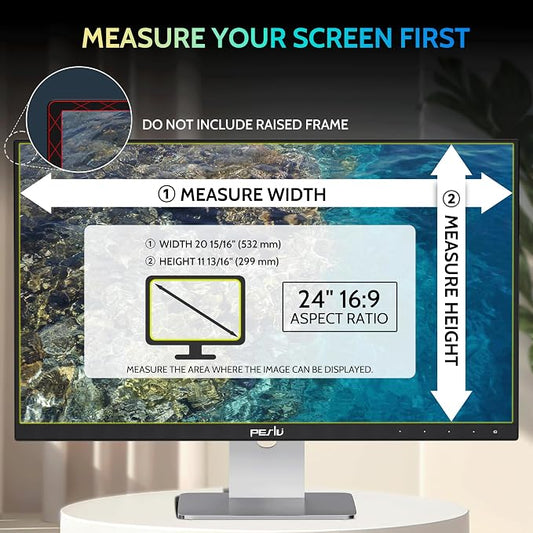 24 Inch Privacy Screen for Computer Monitor 16:9 Aspect Ratio, Eye Protection - Image 2