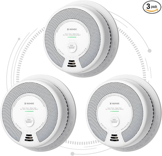 X-Sense Wireless Interconnected Combination Smoke and Carbon Monoxide Detector by X-Sense