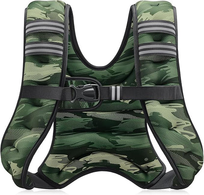 ZELUS Weighted Vest, 6lb/8lb/12lb/16lb/20lb/25lb/30lb Weight Vest by ZELUS