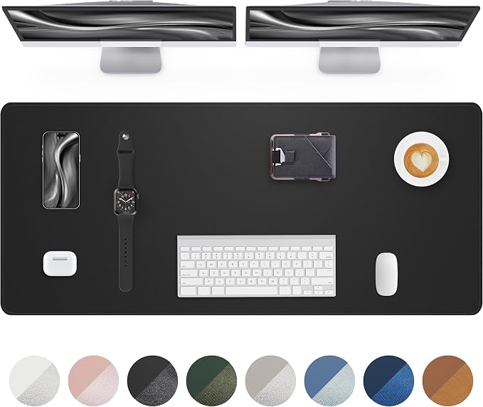 Leather Desk Protector, Large Mouse Pad, Non-Slip Blotter, Waterproof Writing by AFIING