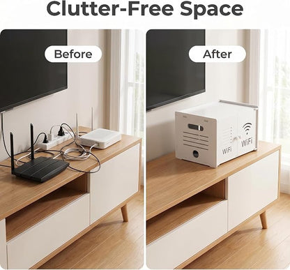 Dual Magnetic Door Router Box Hider, Wall Mount & Freestanding Use, WiFi Device - Image 6