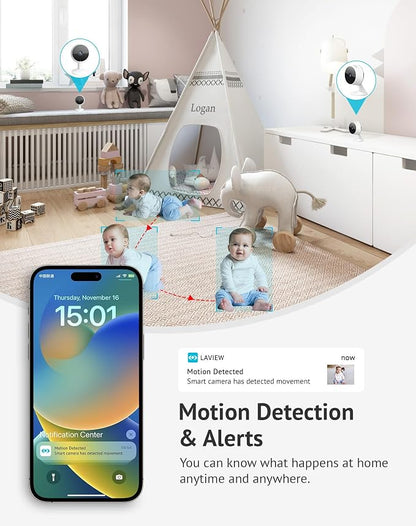LaView 5MP 3K Cameras for Home Security Indoor, Home Security Camera for - Image 5