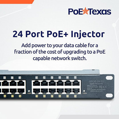 PoE Texas 24 Multi Port PoE+ Injector - Image 2