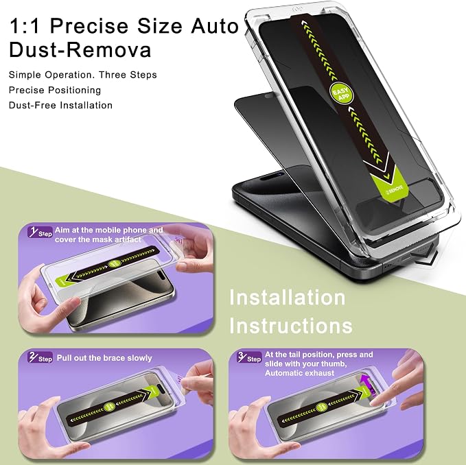 9H Tempered Glass, Anti-Glare, Full Coverage, Anti-Fingerprint, Auto Dust - Image 3