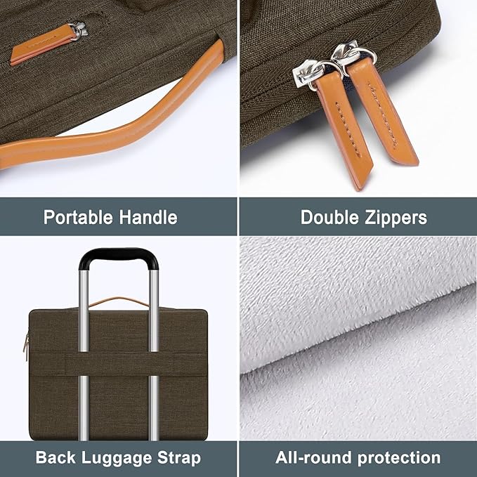 MOSISO 360 Protective Laptop Case 15 inch, 15 inch Laptop Sleeve Compatible - Image 4