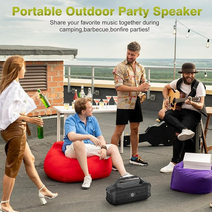 Bluetooth Speaker 120W Peak 80W Portable Wireless Hi-Fi Loud Outdoor IPX6 - Image 6