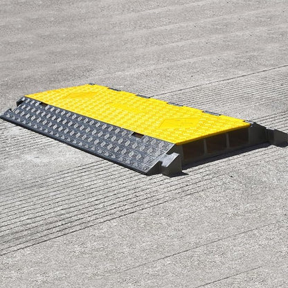 Rubber Cable Protector Ramp, Heavy Floor Cable Wire Cord Cover Speed Bumps - Image 3