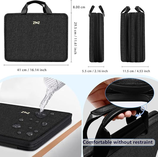 ZINZ Slim Expandable Laptop Case 15.6 Inch Sleeve Upgraded Protective Durable - Image 2