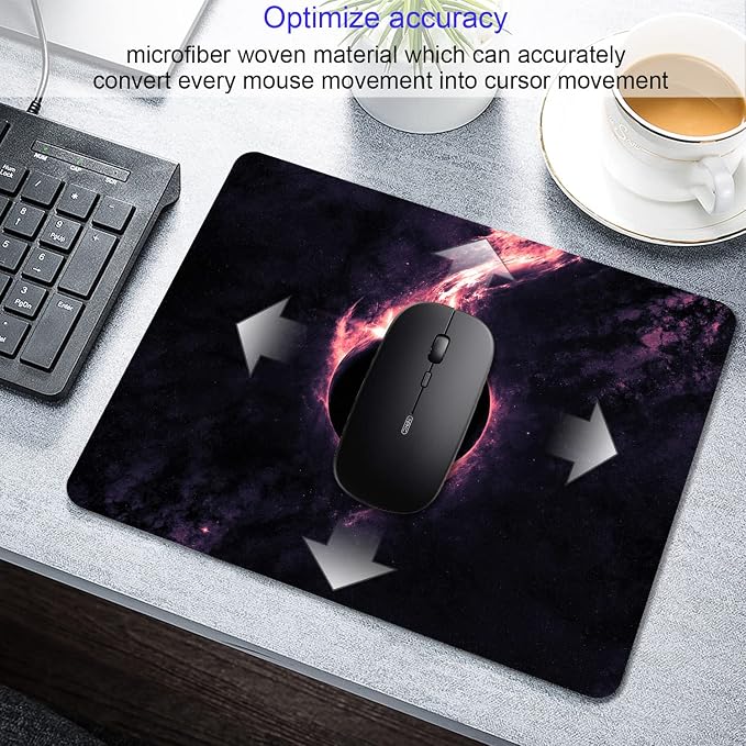 Sci-Fi Galaxy Mouse Pad Personalized Planet Design Computer Laptop Non-Slip - Image 3