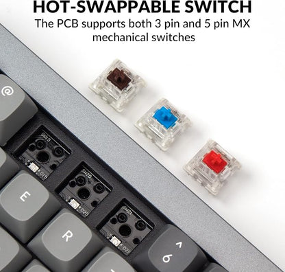 Keychron Q7 Wired Custom Mechanical Keyboard, 70% Layout QMK/VIA Programmable - Image 4