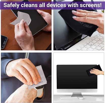 Swanky Screen Cleaner Kit: Microfiber Cloths & Spray - Image 3