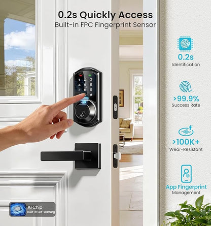 Veise VE07-L Fingerprint App Control Smart Locks - Image 4