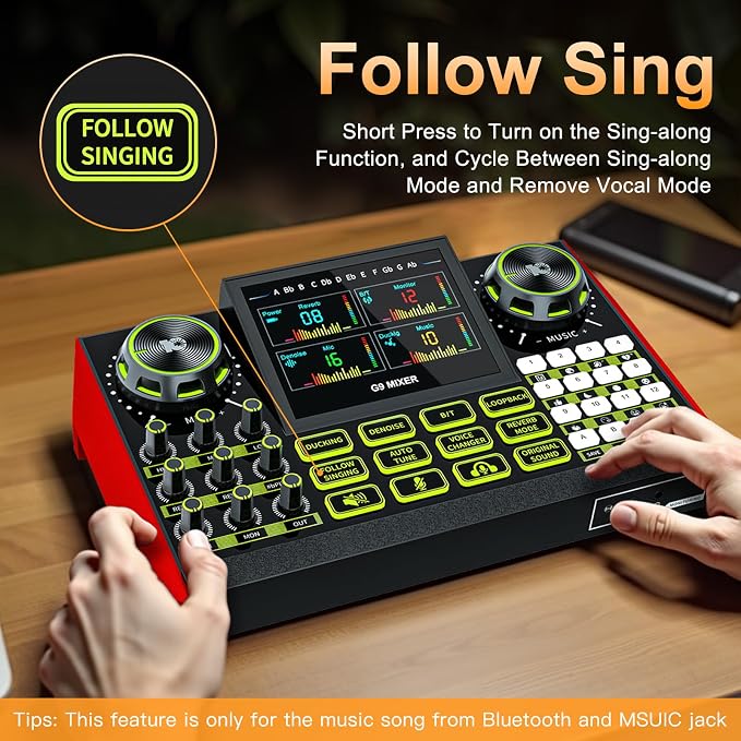 Audio mixer, suitable for live streaming, and gaming on computer/phone; - Image 3