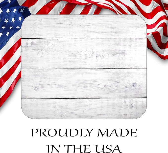 White Wood Decorative Colorful Mouse Pad Mat Mousepad - Image 5