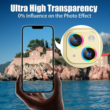 AGVEE 3+3 6 Pack for iPhone 15 6.1" / 15 Plus 6.7" Camera Lens Cover Protector - Image 5