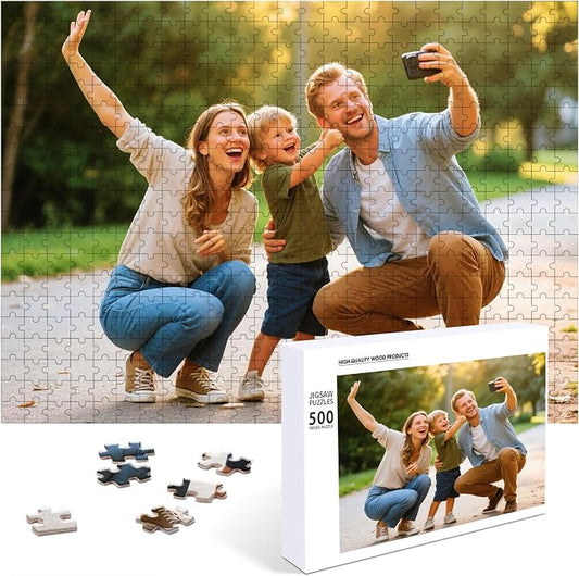 Personalized Photo Puzzle – Custom 500 Piece Jigsaw Puzzle from Your Picture – by Custom