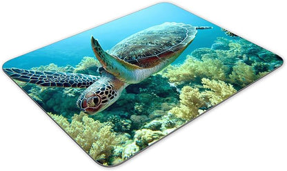 Green sea Turtle Mouse pad, Natural Rubber Mouse Pad, Quality Creative - Image 2